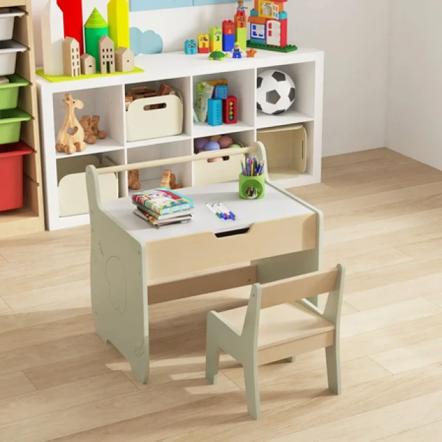 Children's drawing table 2 in 1, Costway