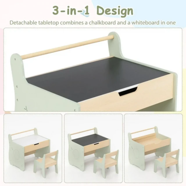 Children's drawing table 2 in 1, Costway
