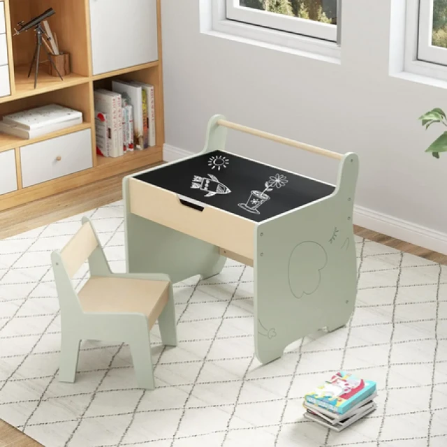 Children's drawing table 2 in 1, Costway