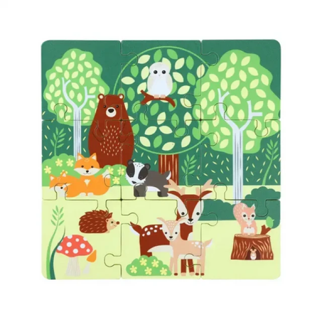 Wooden puzzle, forest animals