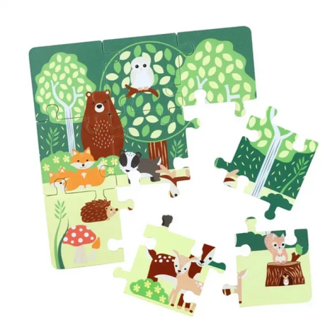 Wooden puzzle, forest animals