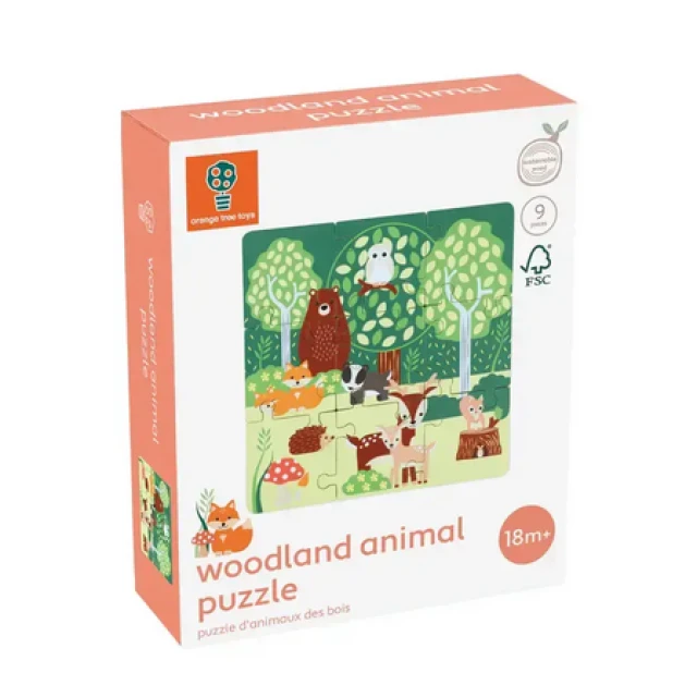 Wooden puzzle, forest animals