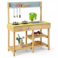Дървена Градинска Кухня за игра, Costway