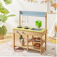 Дървена Градинска Кухня за игра, Costway
