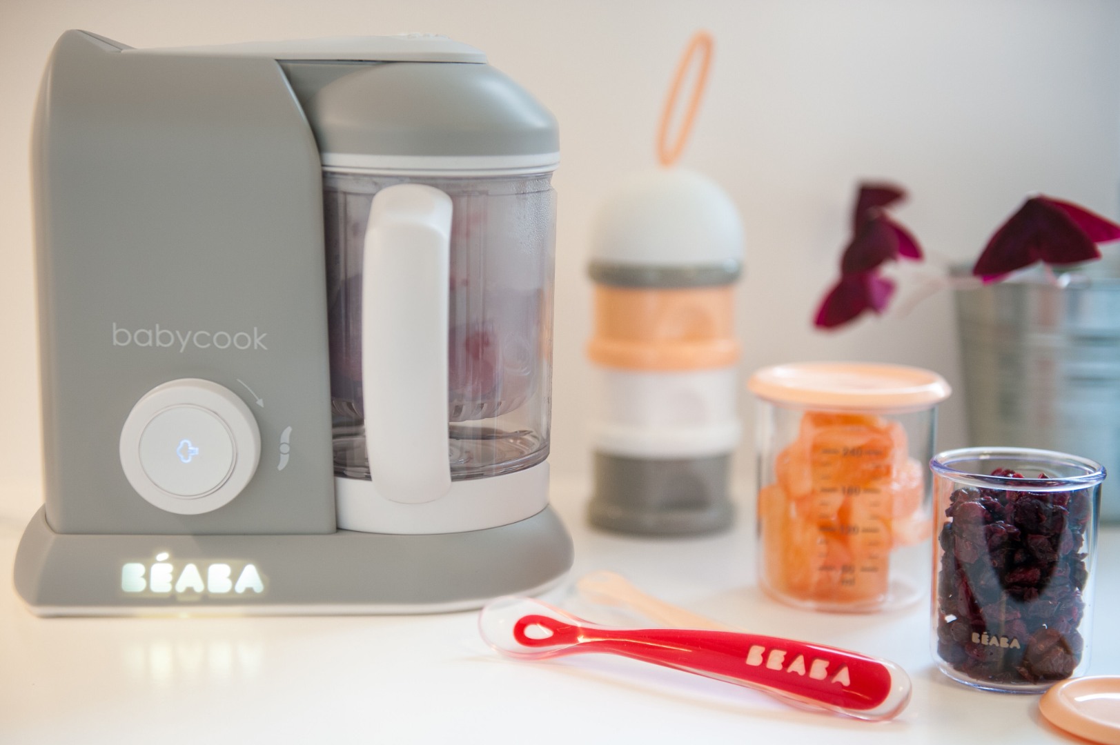 Уред за приготвяне на бебешка храна BEABA Babycook Solo Grey