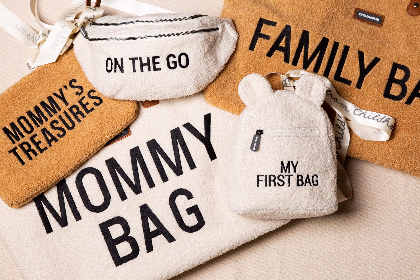 Детска раница my first bag - teddy екрю