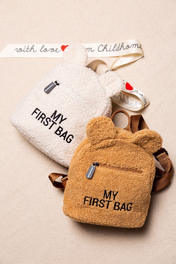 Детска раница my first bag - teddy екрю