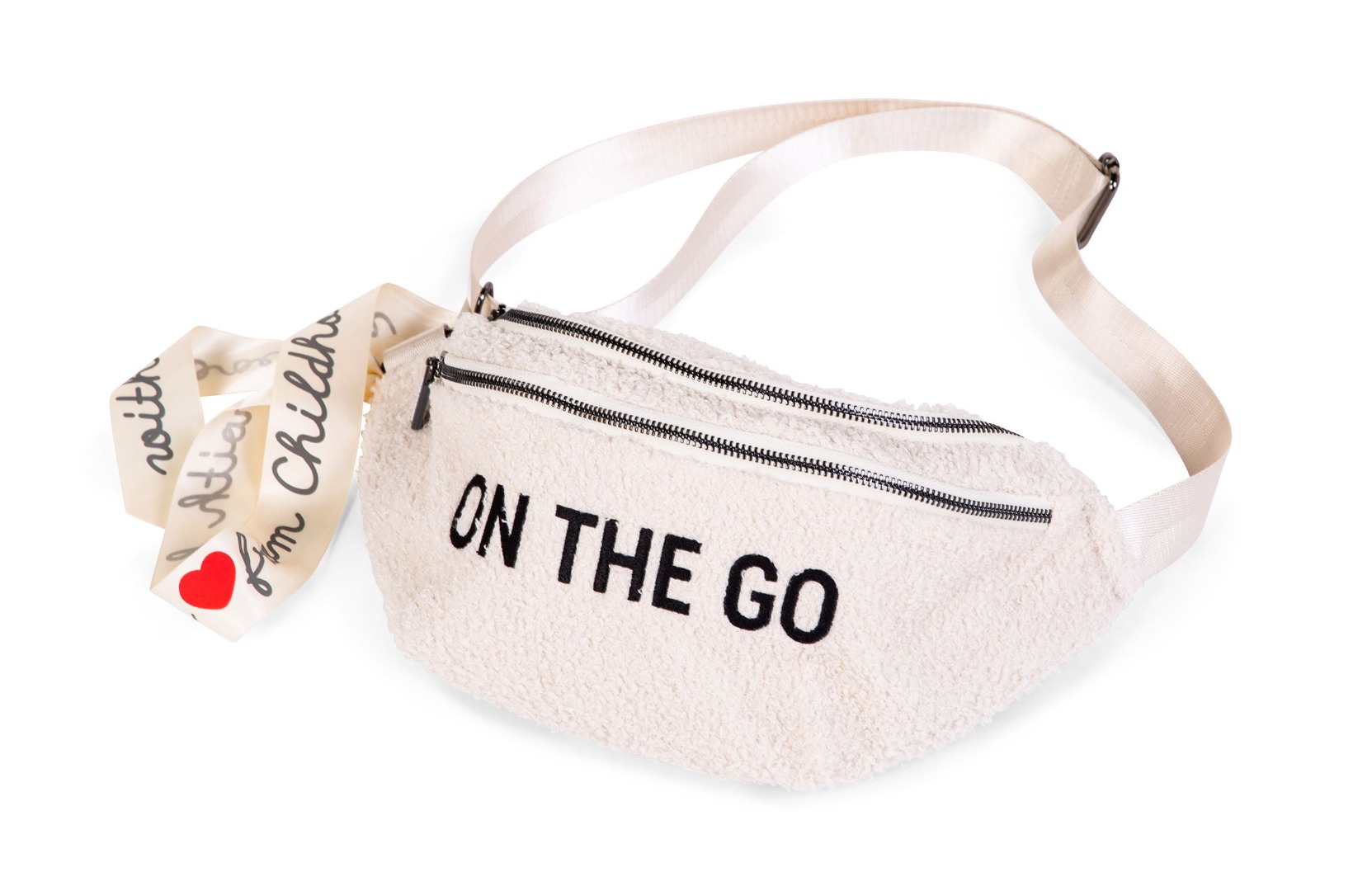 Чанта за кръста banana bag on the go hip bag - teddy бяла