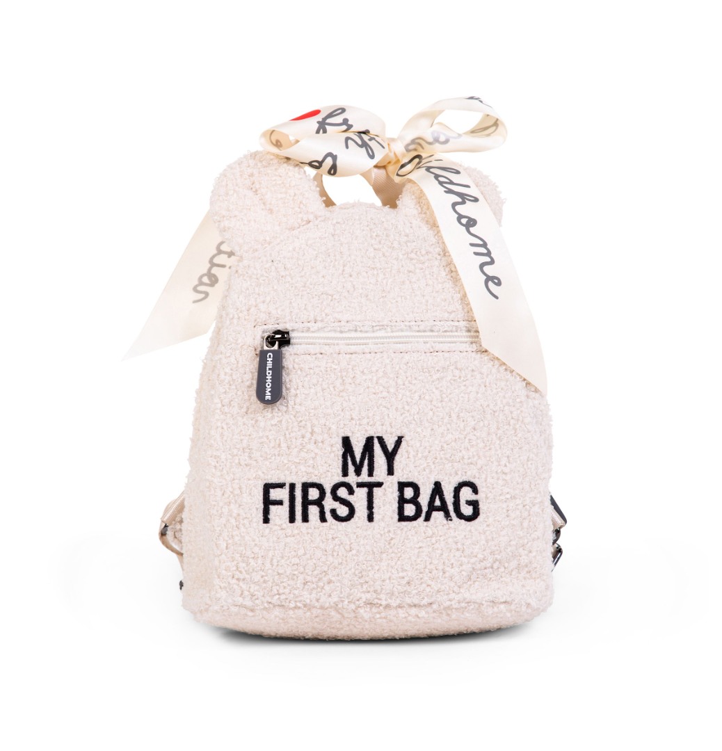 Детска раница my first bag - teddy екрю