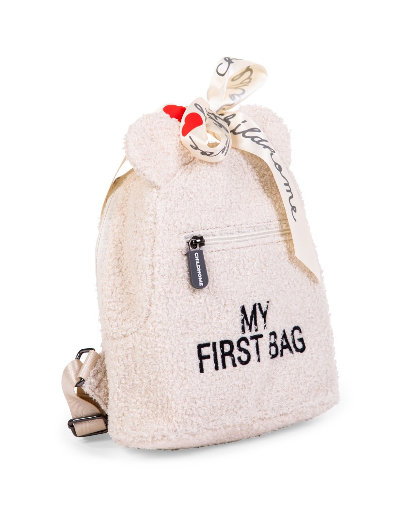 Детска раница my first bag - teddy екрю