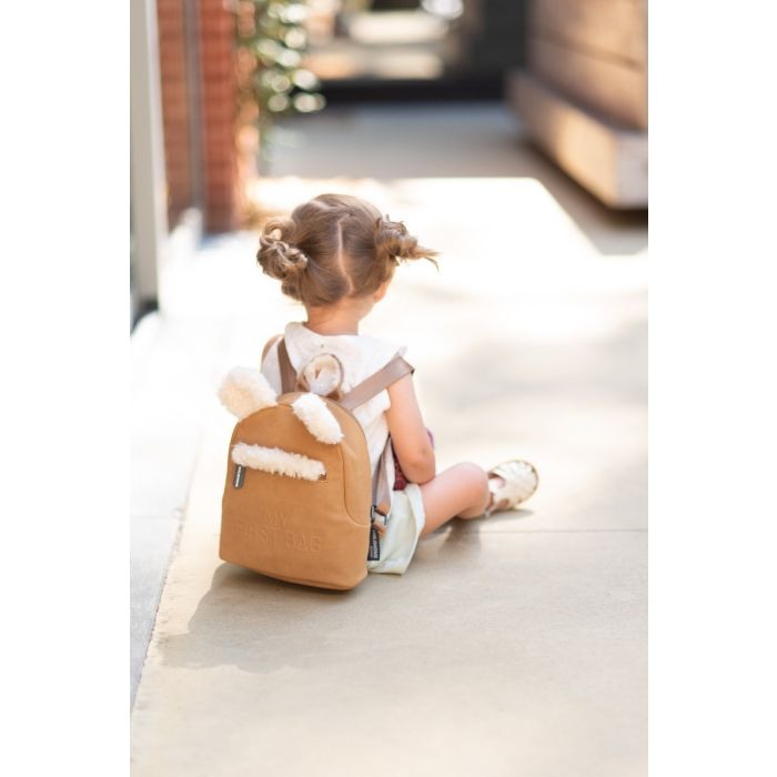 Childrens backpack my first bag - suede-look