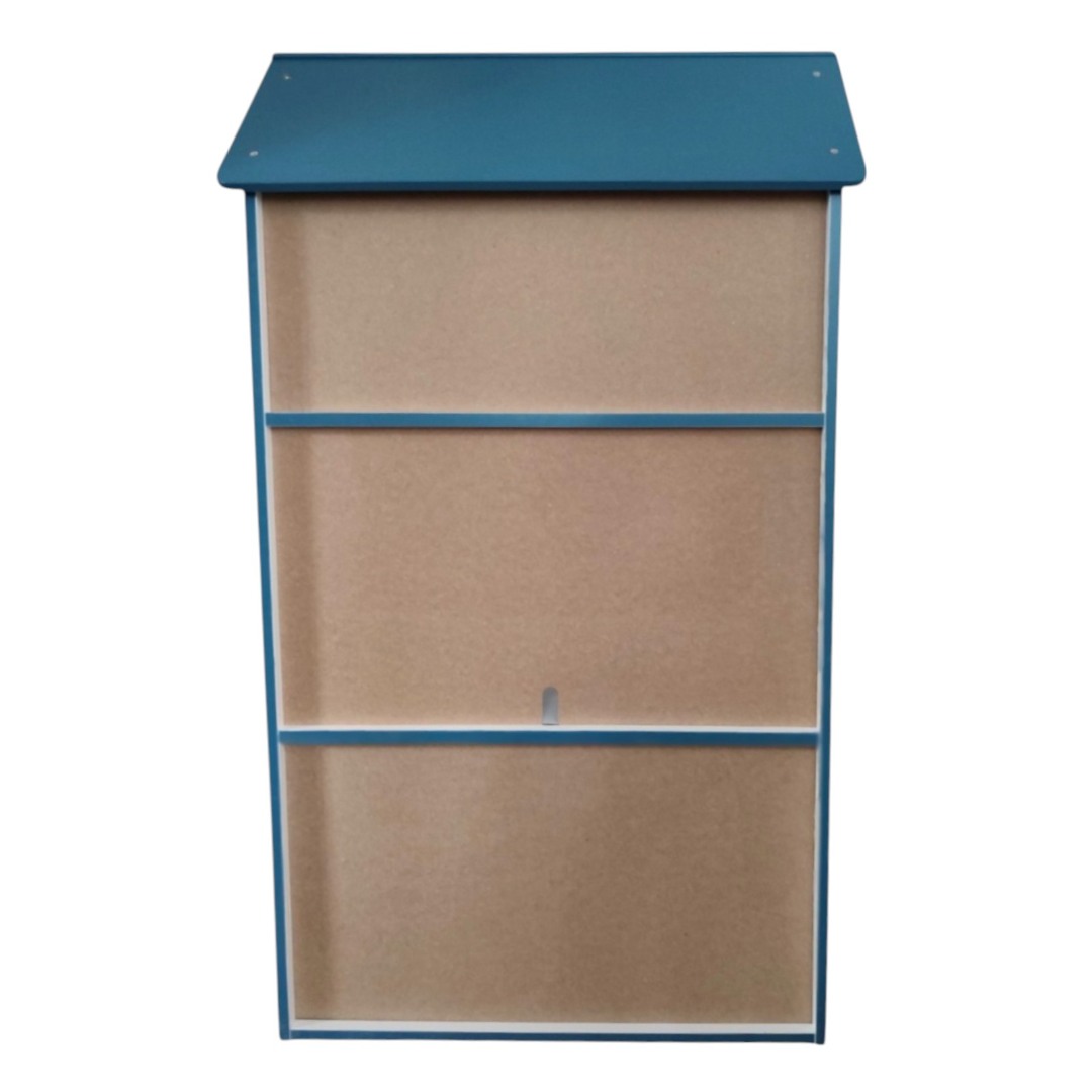 Детска Дървена Етажерка за Съхранение на Играчки и Книжки - Къщичка UNIVERSE