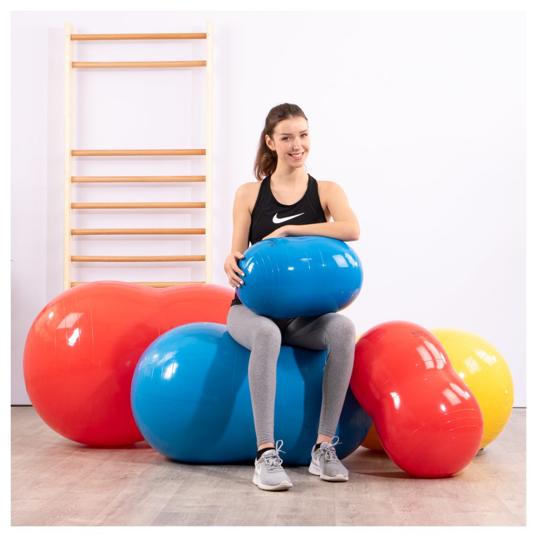 Топка за гимнастика фъстък Physio Roll 70 см