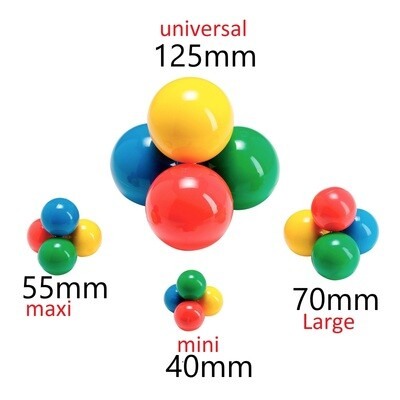 Цветни топки Freeballs Maxi 55 Ф55мм - 8 броя