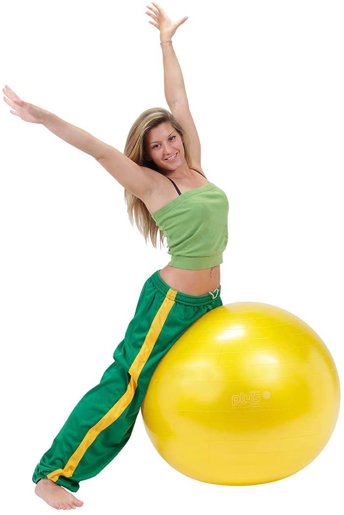 Топка за гимнастика Gymnic Plus 75смBRQ, жълт