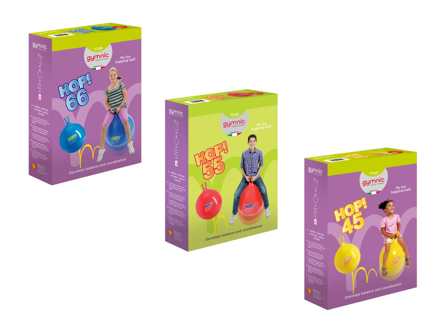 Топка за скачане Hop Ball 55см червена