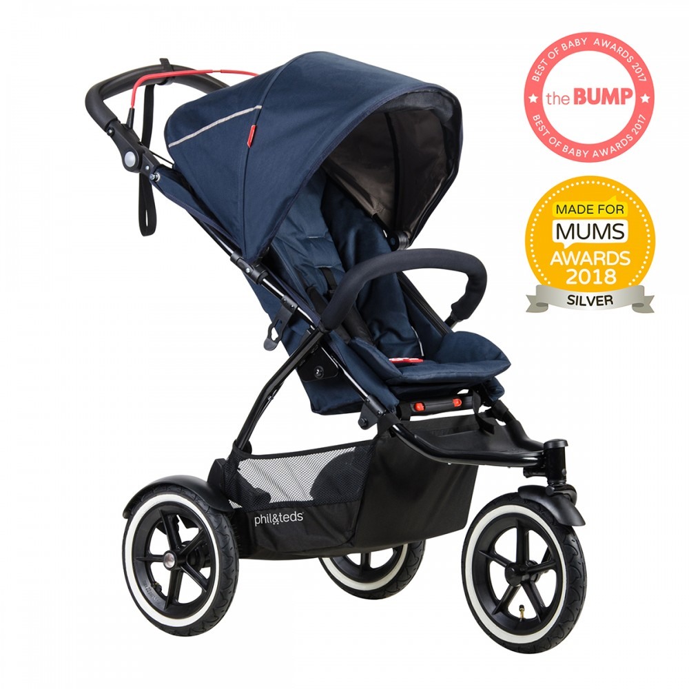 Phil & Teds Stroller Sport V5 for one or more children, Blue