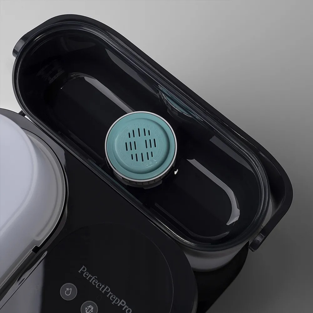 Уред за автоматично приготвяне на адаптирано мляко Tommee Tippee PerfectPrep Pro, Hot Shot технология, антибактериален филтър, прецизно дозиране от 120 до 330 мл, цифров дисплей, приложение за iOS и Android