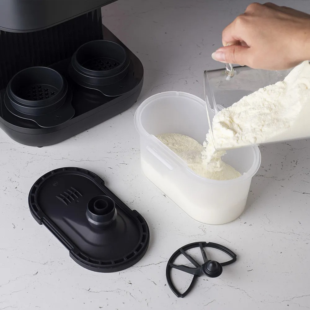 Уред за автоматично приготвяне на адаптирано мляко Tommee Tippee PerfectPrep Pro, Hot Shot технология, антибактериален филтър, прецизно дозиране от 120 до 330 мл, цифров дисплей, приложение за iOS и Android