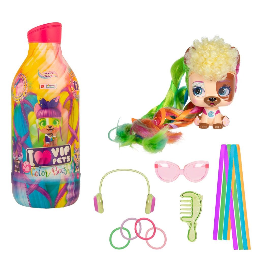 Модно кученце за прически 9 изненади COLOR BOOST S3