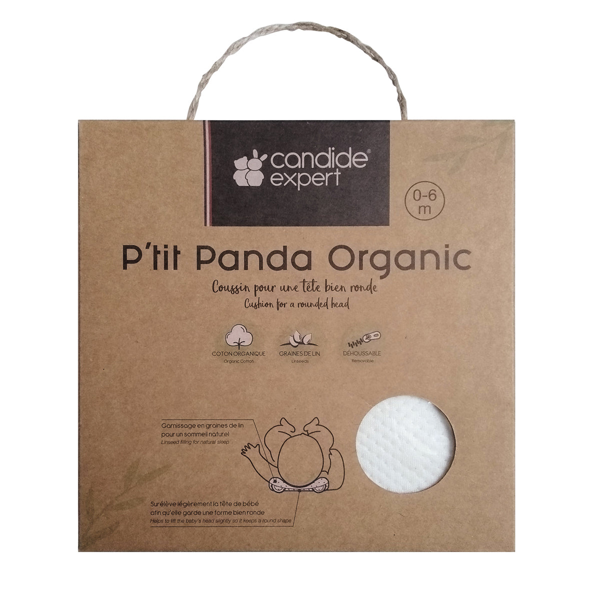 Органична Възглавница PTit Panda За Добре Закръглена Глава Candide