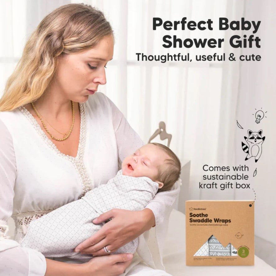 Пелени За Повиване Organic 0-3 месеца 3бр Горски Животни KeaBabies