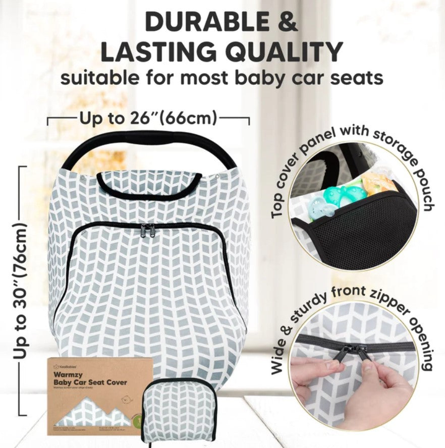 Покривало За Столче За Кола Есенно-Зимно 0-13 кг Сиво KeaBabies