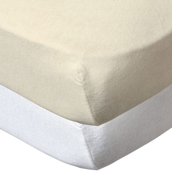 Set of 2 Sheets 60X120 Cm White + Beige Babycalin