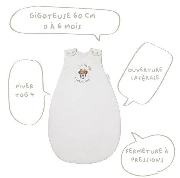 Winter Sleeping Bag 0-6 Months 65 cm Minnie Good Morning Babycalin