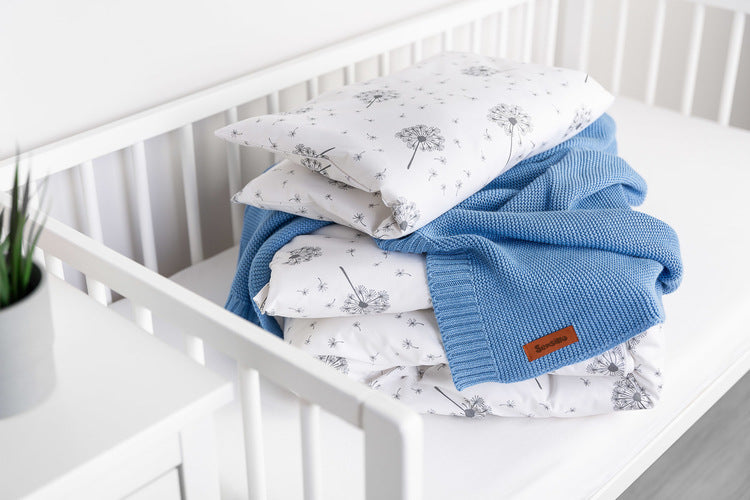 Bamboo And Cotton Blanket Blue 100x80cm