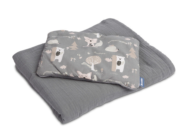 Cotton Sleeping Set Graphite Sensillo
