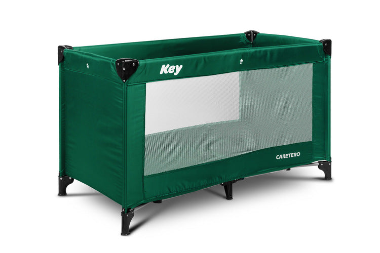 Сгъваема кошара за пътуване Key Dark Green Caretero