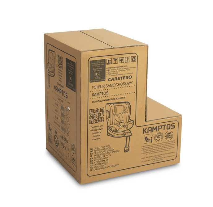 Столче За Кола Kamptos I-Size Grey 0-36кг Caretero