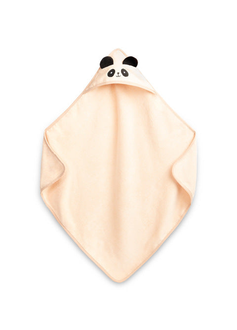 Panda Bath Towel 90x90cm Beige 100% Cotton