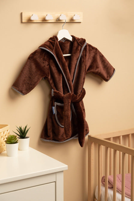 Elegant Children's Bathrobe 1-2 Years Teddy Bear Brown
