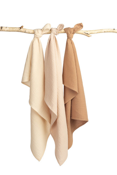Muslin Diapers Uniform Brown 3 Pieces 60x80cm
