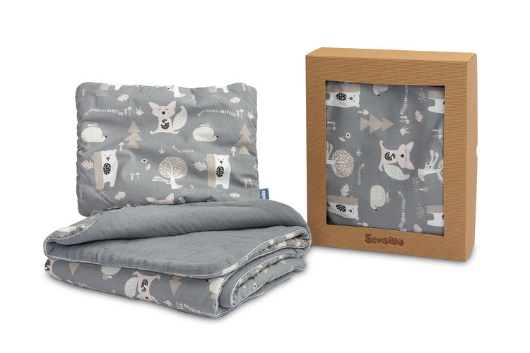 Cotton Sleeping Set Graphite Sensillo