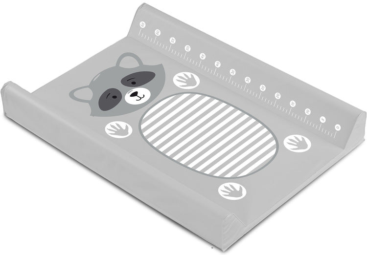 Soft Changing Mat With Measuring Tape Raccoon Gray 49X70 Cm Sensillo