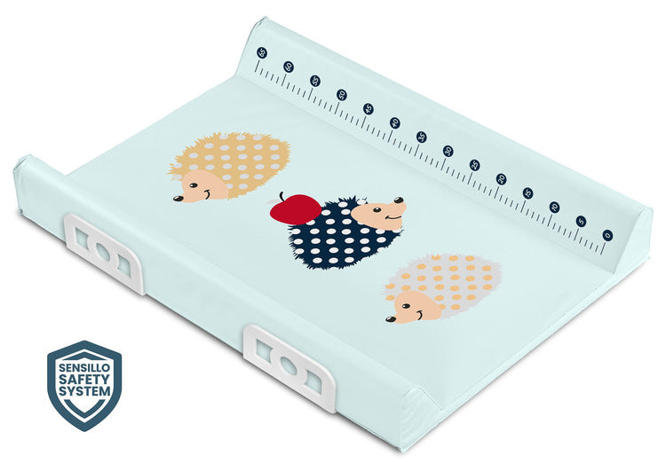 Changing Mat with Safety System Hedgehogs Mint 70cm Sensillo