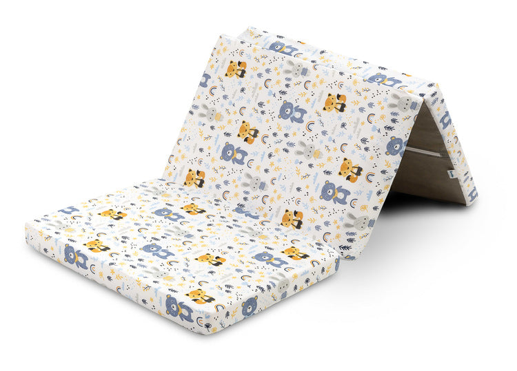 Folding Travel Mattress Forest Friends 120X60X5cm Sensillo