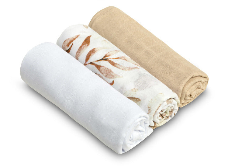 Muslin Diapers 3 Pieces Beige 70X80 Sensillo
