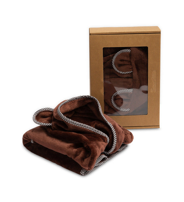 Elegant Children's Bathrobe 1-2 Years Teddy Bear Brown
