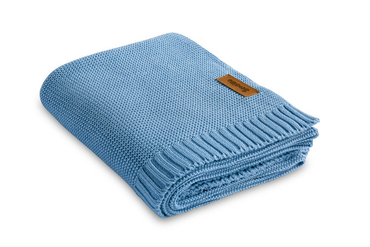 Bamboo And Cotton Blanket Blue 100x80cm