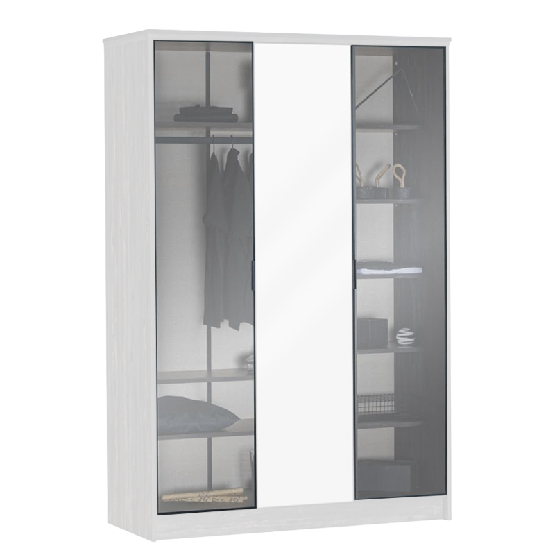 Set of 2 glass doors for COSMOS wardrobe