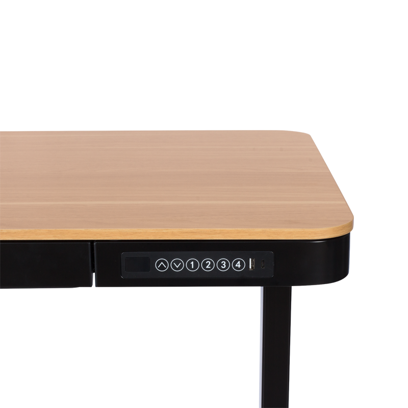Ergonomic adjustable desk Carmen CR-118 E - beech-black