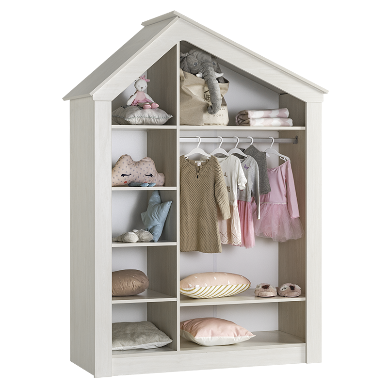 Three-door children’s wardrobe PINK HOUSE