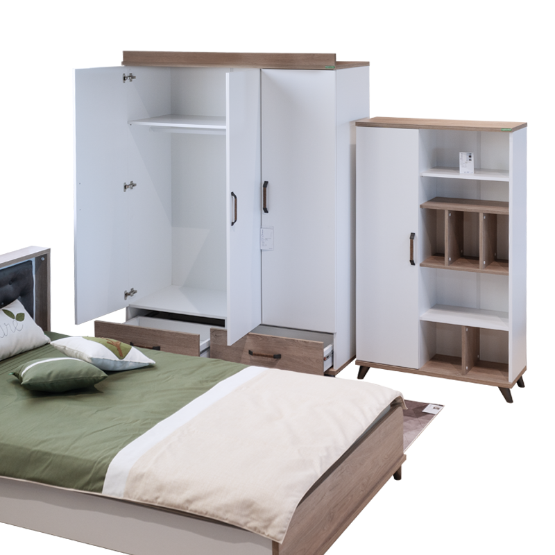 Three-wing wardrobe NATURA