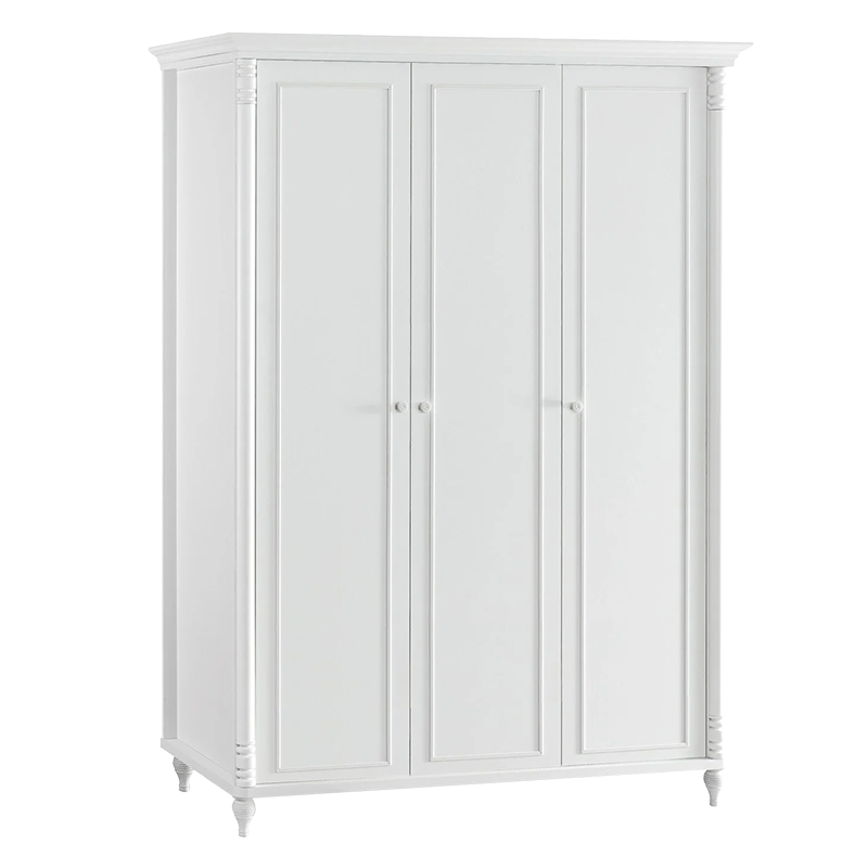 Three-door children's wardrobe NIL - white
