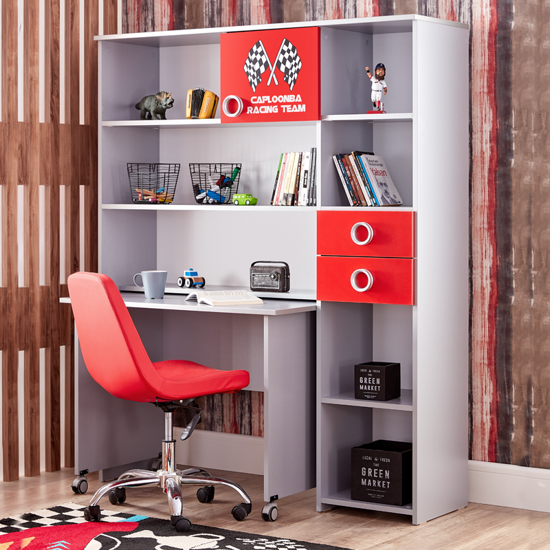 Children's desk with shelf TURBO CAP 2