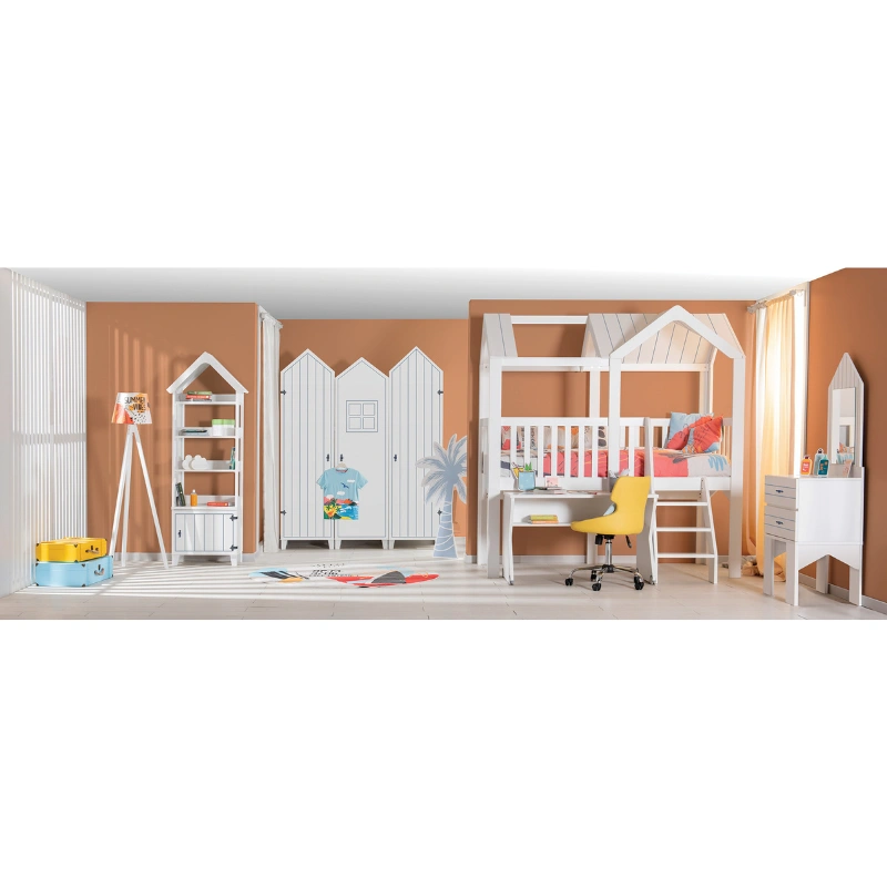 MIAMI WARDROBE - WHITE - 2350